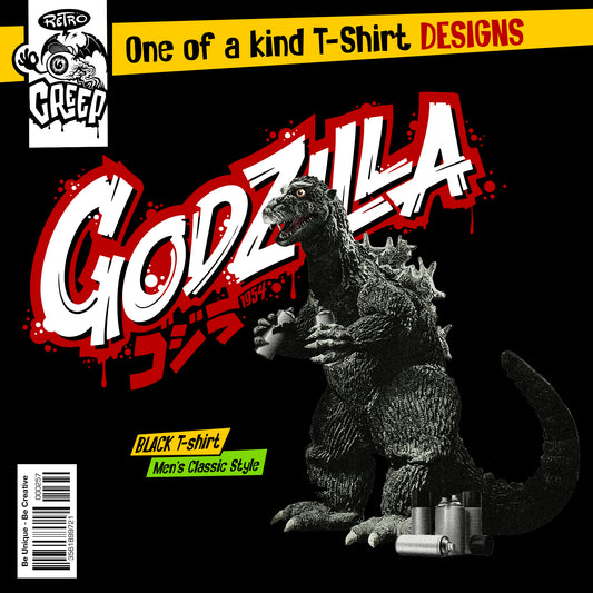 Godzilla Black Graffiti T-shirt