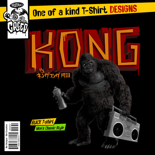 King Kong Black Graffiti T-shirt